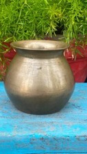 Collectible Old Hand Forged & Carved Brass Made Water Container Serving Pot Lota