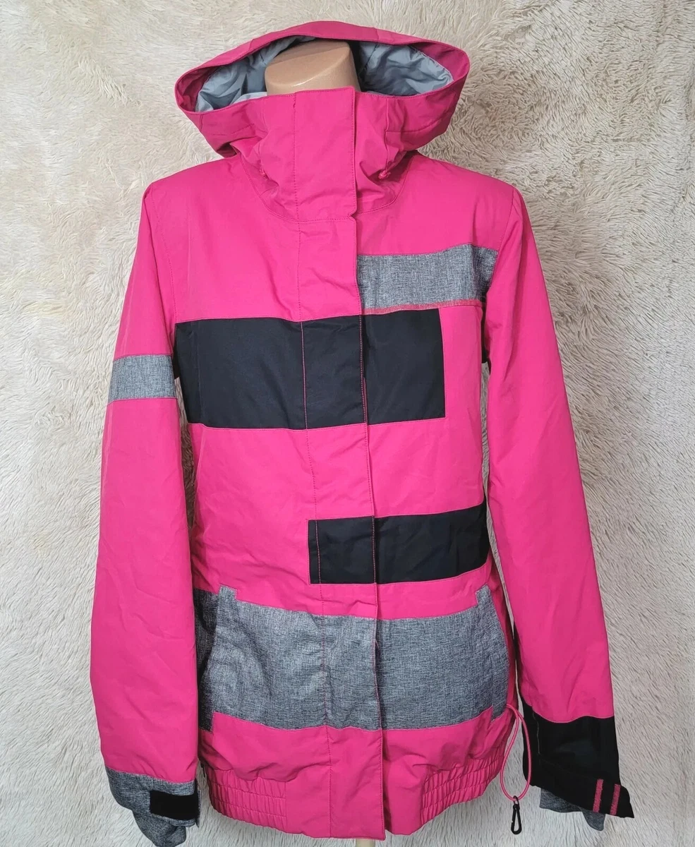 Roxy Women's Small 10k Zip Ski Snowboard Jacket Long Slim Fit Thinsulate  Pink P | eBay