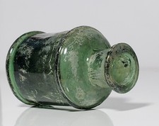 Old Antique Inkwell from the 1800s. Glass Ink Well.