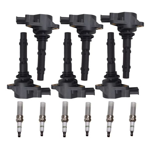 For Mercedes-Benz C300 2008-2012 6PCS Ignition Coil & Spark Plug Replacement Kit - Picture 2 of 14