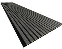 Endorphin 2 StüCk Akustikpaneele 61X266X2,1Cm Holzfurnier Walnuss Schwarz