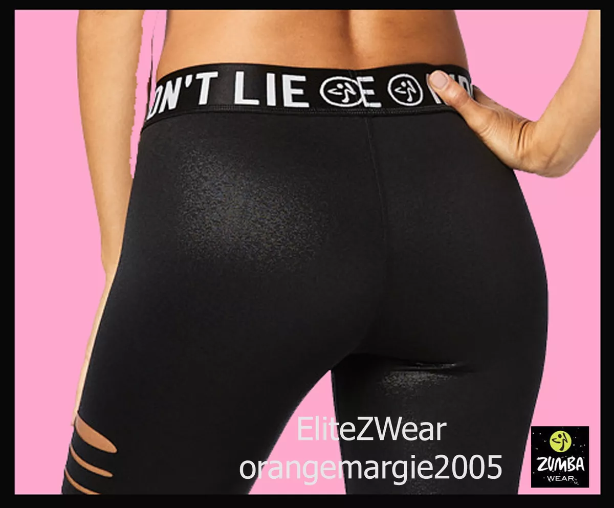 Zumba Slashed Long Leggings Zumba Logo-EliteZWear Convention