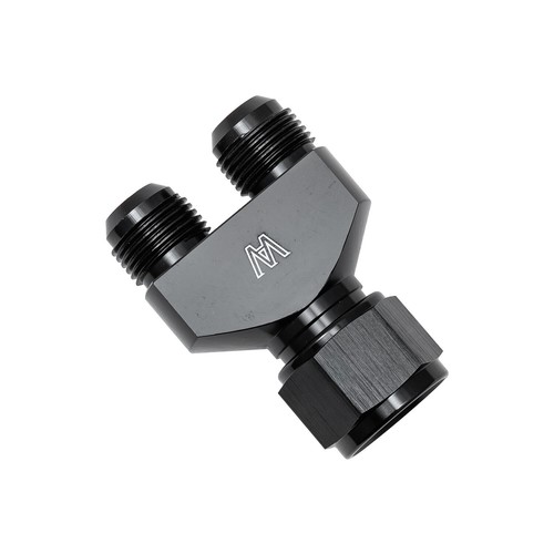 Y Block Adapter Fitting 12 AN Female To Parallel Exit Dual 10 AN Male ...