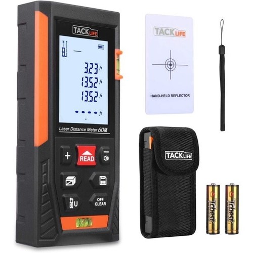 🔥Tacklife Classic Laser Measure HD60 196Ft M/In/Ft Mute Laser Distance Meter🔥 - Picture 1 of 5