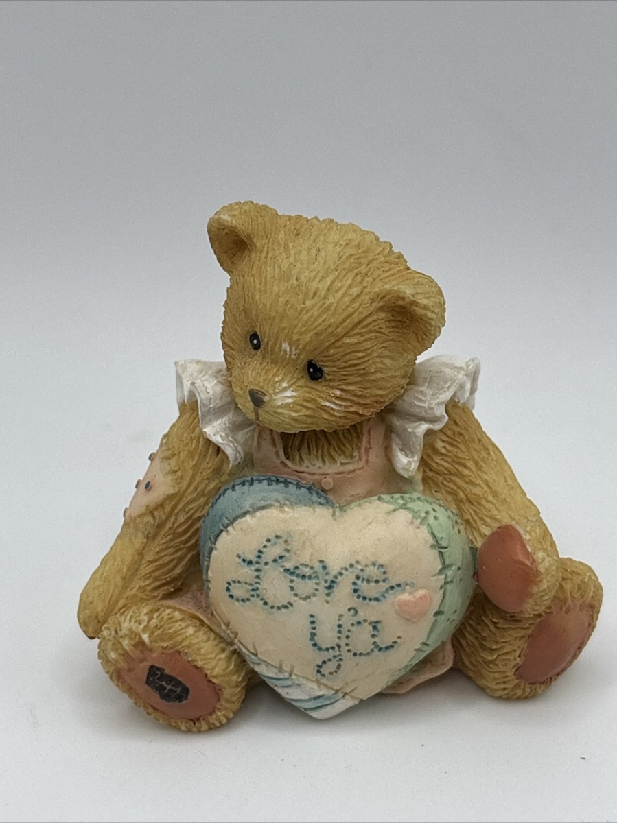 Cherished Teddies 1993 Bear Holding Pillow That Reads 