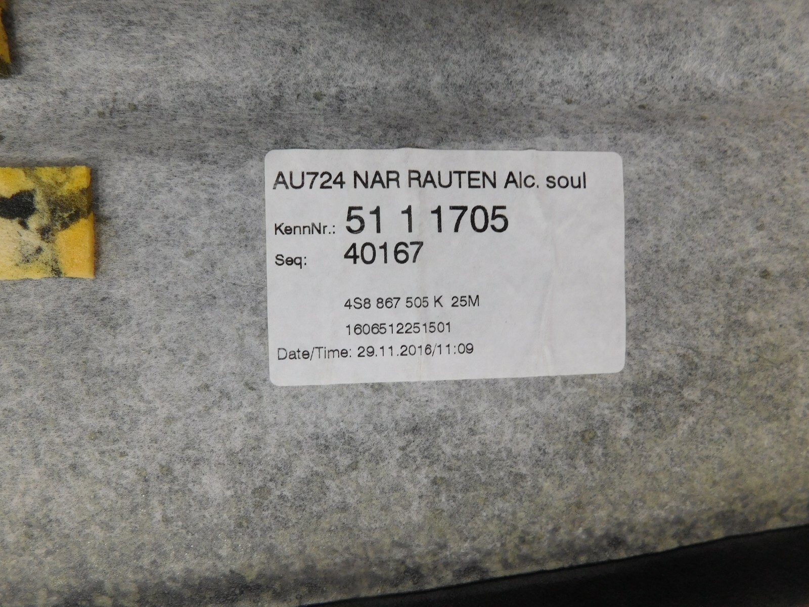 2017 18 20 21 22 Audi R8 V10 Alcantara Molded Headliner  #3764 X3