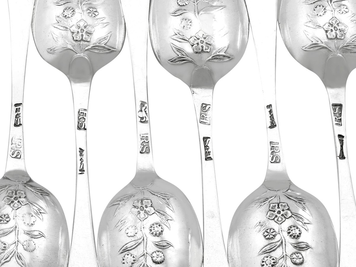 Antique 1700s Sterling Silver Picture Back Teaspoons | eBay Australia