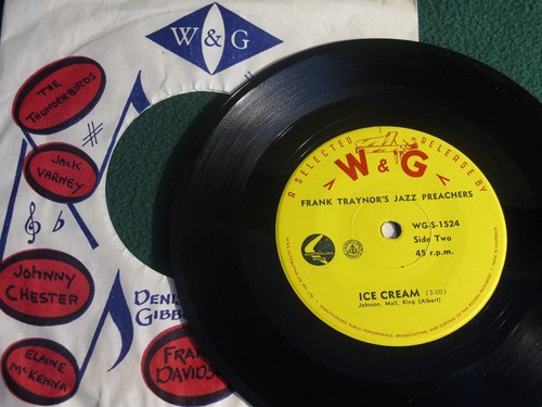 FRANK TRAYNOR'S JAZZ PREACHERS / SWEET PATOOTIE W & G #WGS-1524 ( 45 IMPORT ) - Picture 2 of 2