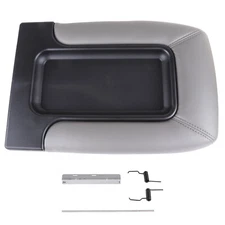 Gray Center Console Lid Arm Rest Latch For 99-07 Silverado Sierra Yukon 19127364
