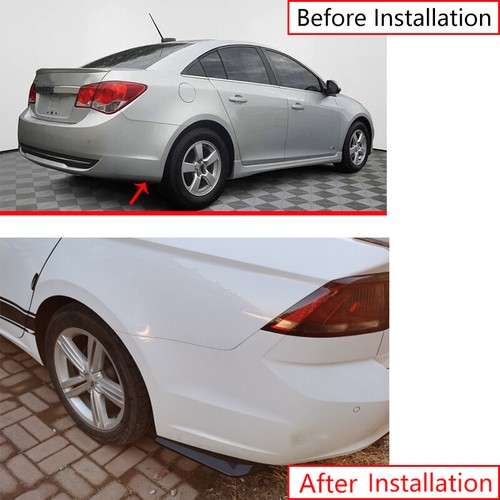 Glossy Black Rear Bumper Lip Chin Spoiler Splitter For Chevrolet Cruze 2010-2015 - Picture 6 of 7