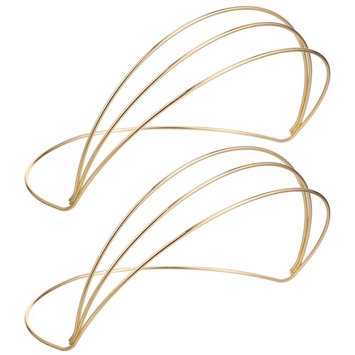 2 Pcs Headband Headdress Circlet Crown Base Diy Bridesmaid Woman