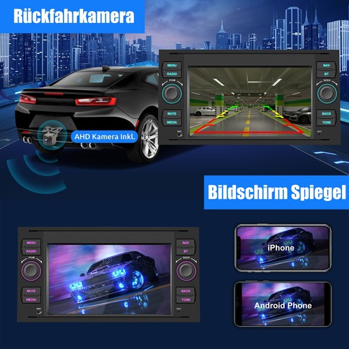 Für Ford Focus Fiesta C S Max Transit DAB+ Carplay Autoradio 64G Android 13 Navi - Bild 12 von 15