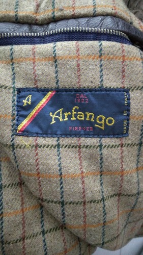 ARFANGO Giacca in Pelle usato uomo man Tg 54 MARRONE XYM760L - Foto 10 di 12