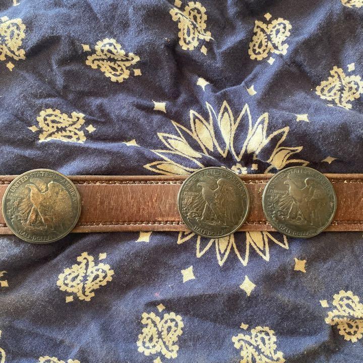NAVAJO 50s70sVintageWALKing Liberty Gaucho Belt 32inch Rare NAVAJO 50s70sVintageWALKing Liberty Gaucho Belt 32inch Rare