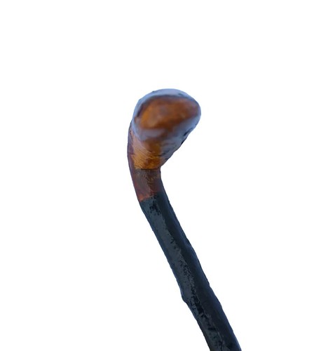 Antique Irish Blackthorn Shillelagh Fighting Knob Walking Stick 38" Long - Picture 19 of 22