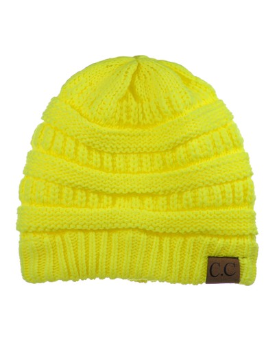 Hot item! CC Beanie New Women's Knit Slouchy Thick Cap Hat Unisex Solid Color - Picture 97 of 391