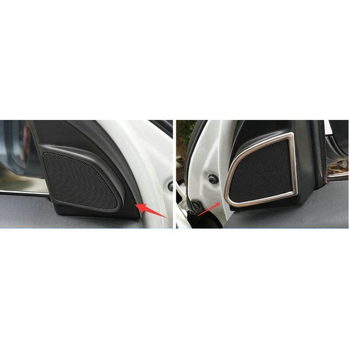 stereo ring Stainless steel speaker bright frame decorative Cover for XC60 14-17 - Picture 2 of 4