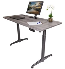 Fuji Labs by Apex Vortex 60" x 27" Series M Edition Standing Desk - Rustic Grey