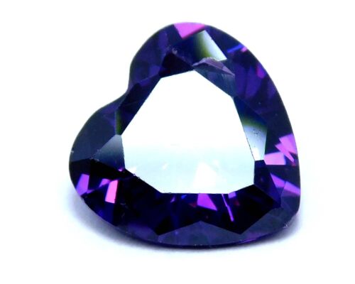 Piedra preciosa suelta corte corazón circón púrpura Camboya natural 11,60 quilates. Z17 - Imagen 4 de 6