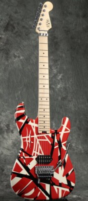 美品！EVH Striped Red with Black Stripes EVH Striped Series - Red with Black Stripes