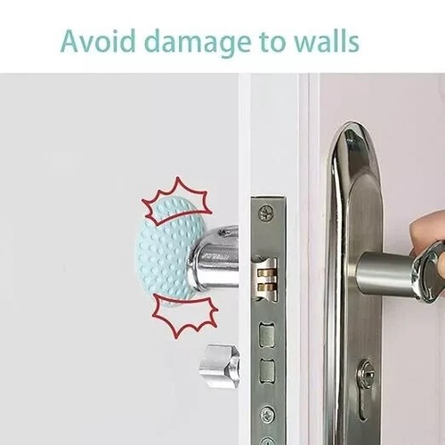 Wall Protector Self Adhesive Rubber Stop Door Handle Buffer Bumper Guard Stopper - Picture 24 of 37