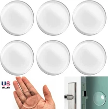 6Pcs Door Stopper Wall Protector Silicone Door Knob Wall Protector Strong Back