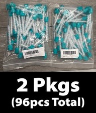 2 Pkgs 96pcs Total Dental Mixing Tips Impression, Green Teal