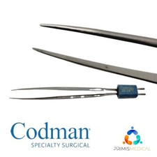 Codman 80-2922 Bayonet Bipolar Forceps, Straight 5"
