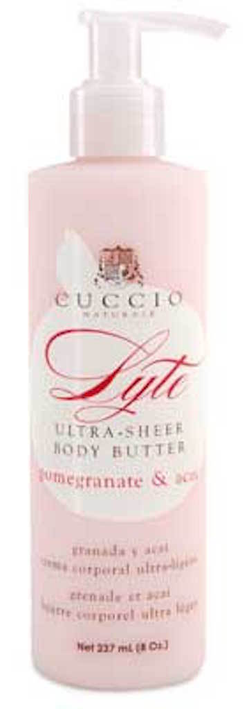 Cuccio  Natural&eacute; Lyte Ultra-Sheer Body Butters 8oz./237ml.-NEW