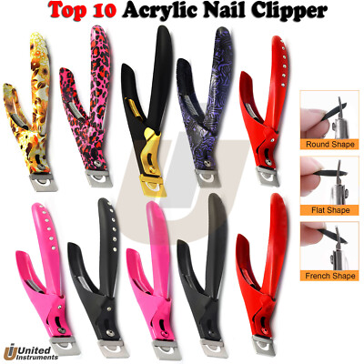 Unique Design Salon Artificial Nail Clipper Acrylic UV Fake Nails Art Tip Cutter