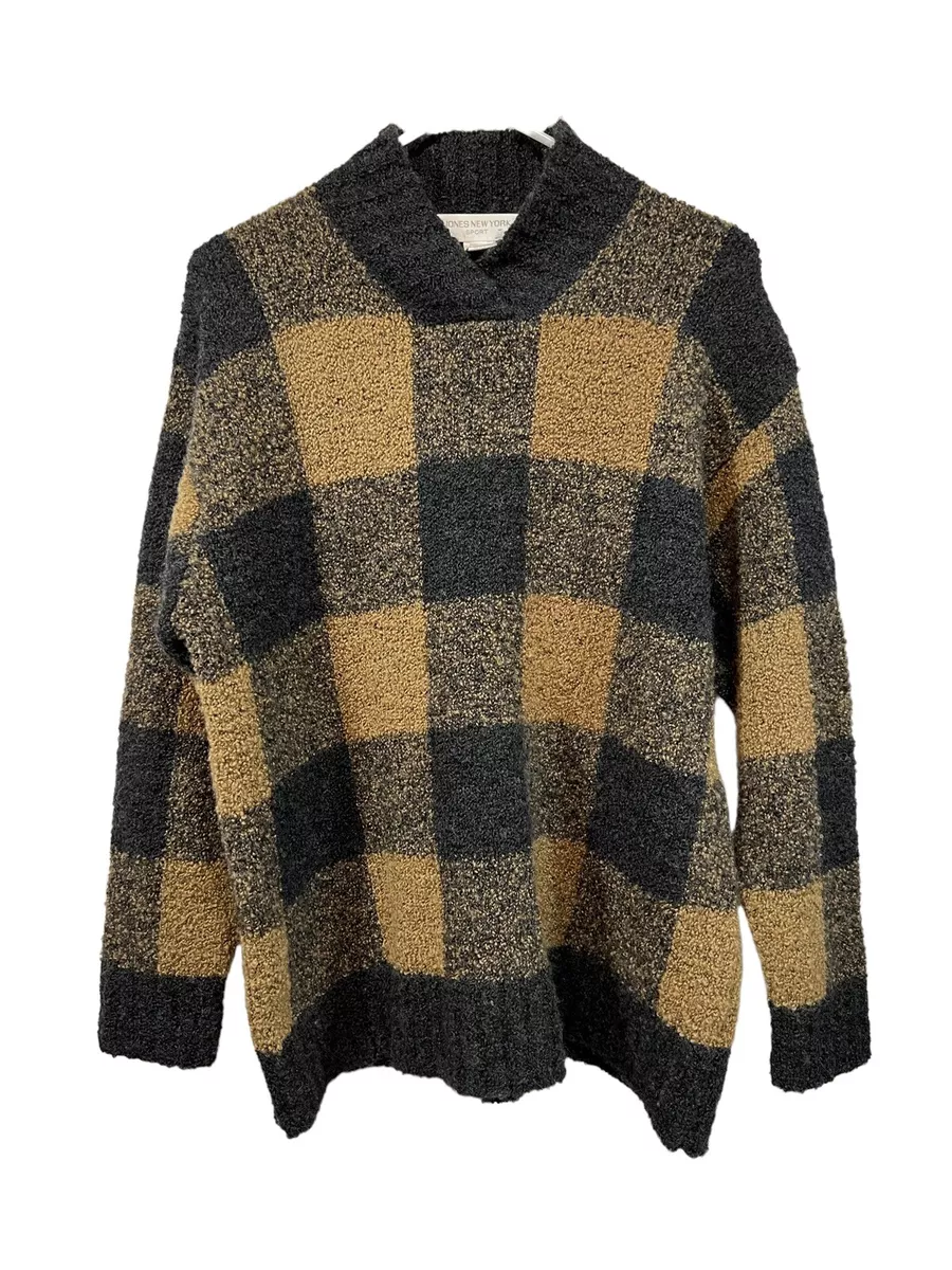 Plaid oversized best sale sweater