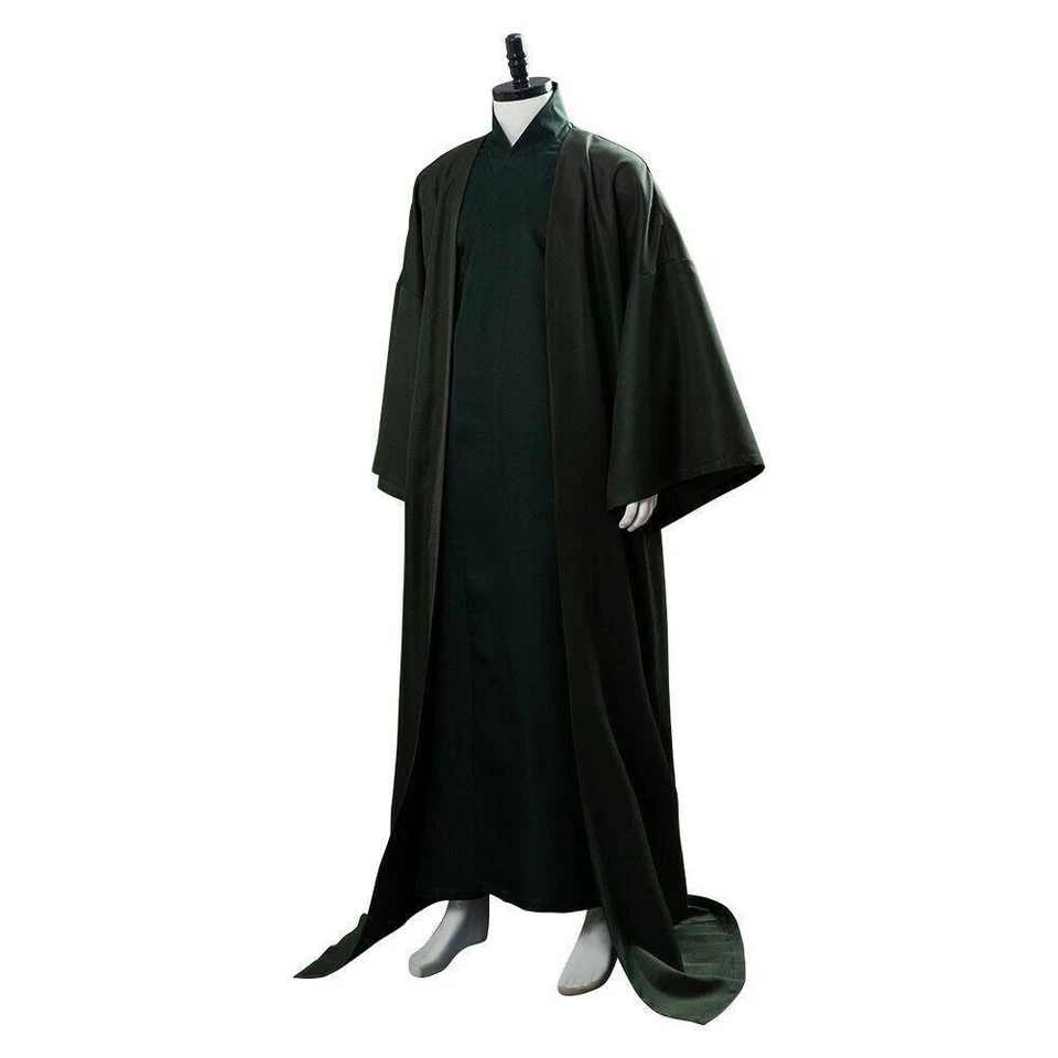 Lord Voldemort Disfraz Cosplay Capa Verde Bata Conjunto Uniforme Conjunto Completo Foto 3 de 4