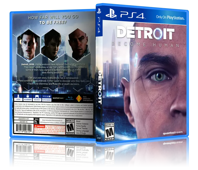 forretning virkelighed besked Detroit: Become Human - Replacement PS4 Cover and Case. NO GAME!! | eBay