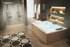 VASCA BAGNO IDROMASSAGGIO NOVELLINI SENSE DUAL DOPPIA POSTAZIONE 193x140x64