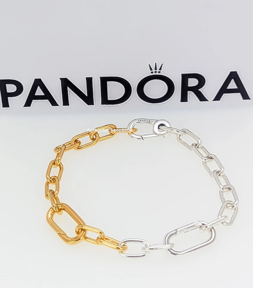 New 100% Authentic Gold + Silver PANDORA ME Link Chain Bracelet 563689C00 - Image 4 of 4