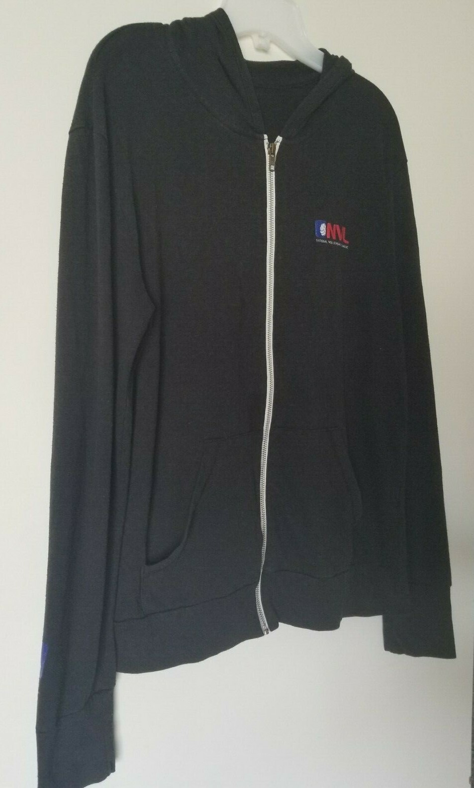 Alternative NVL Solid Basic Black Zip Up Hooded S… - image 5