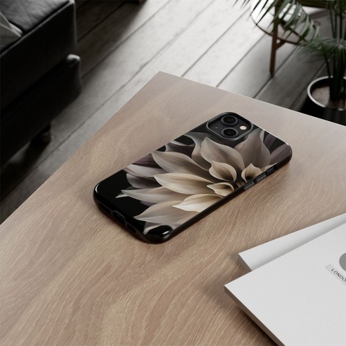 Tough Case For iPhone, Samsung Galaxy, Pixel, Cream Dahlia Flower Print - 第 67/223 張圖片