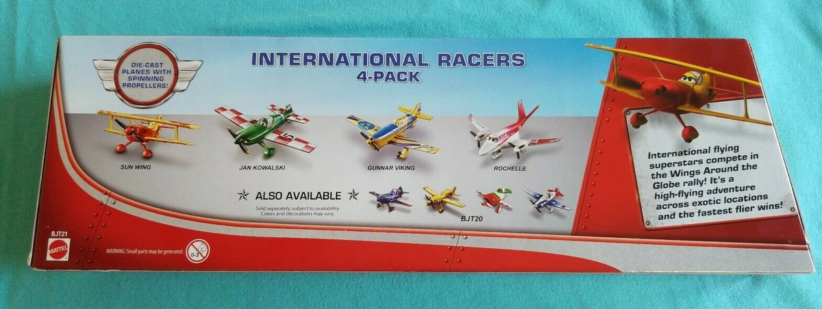 Disney Planes 4Pack Racers SUN WING, JAN KOWALSKI, GUNNAR VIKING