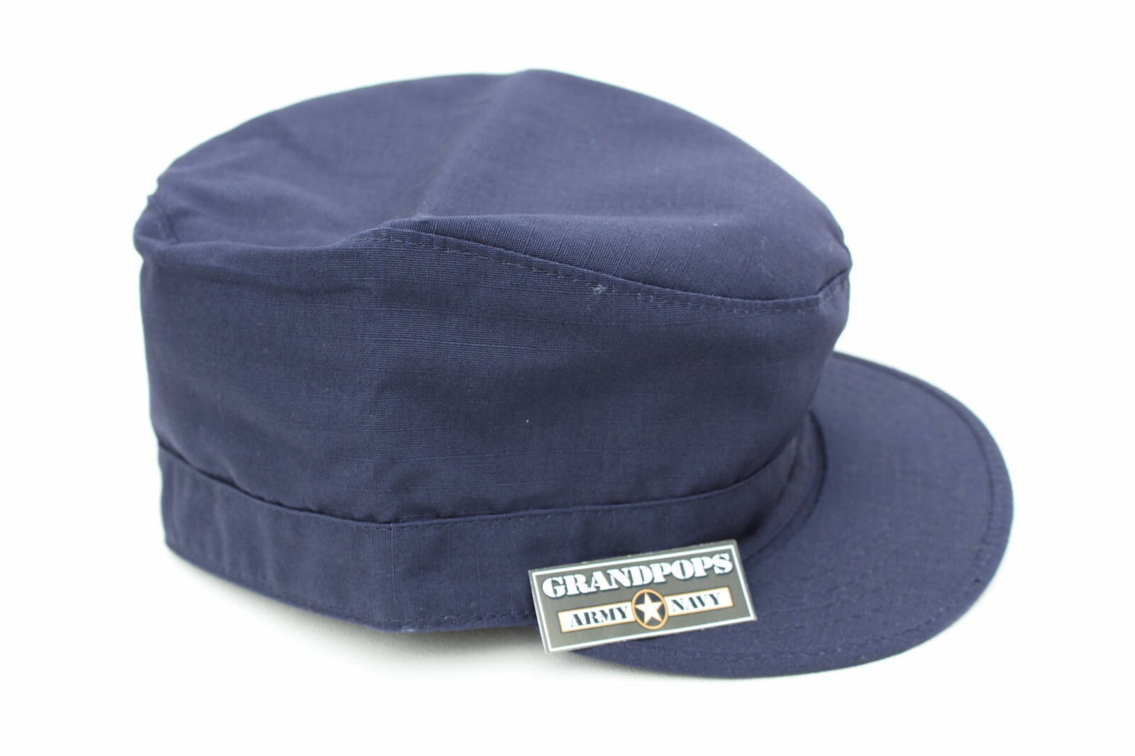 Navy Blue Rip Stop Patrol Cap With Map Pocket Made In USA | eBay