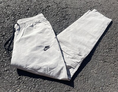 Nike Sportswear Tech Essentials Athletic Grey Ish Beige Pants Nylon Womens Small