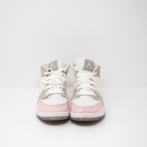 Air Jordan Youth 1 Mid GS Pastel Grind Lace Up Sneakers Shoes DJ0338-100 5.5Y - Picture 2 of 4