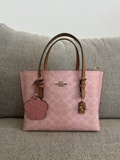 NWT COACH Mollie Tote Bag 25 In Signature CER24 Powder Pink