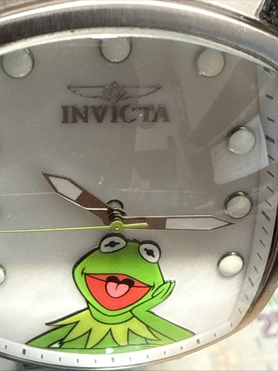 Invicta Muppets Kermit The Frog Watch Silver Limited Edition Model