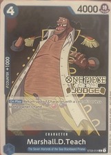 Marshall.D.Teach GOLD JUDGE RARE CHAMPIONSHIP ALT ART ST03-014 ONE PIECE TCG NM