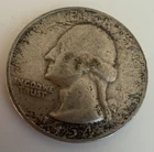 1954 Washington Quarter 25C 90% Silver Business Strike Philadelphia KM#164