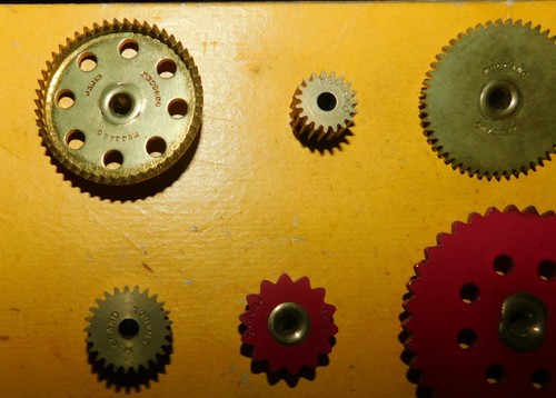 MECCANO 50's . BOITE A ENGRENAGES . NOTICE EN ALLEMAND . CHAINE GALLE NEUVE - Picture 6 of 21