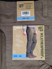Weatherproof Men's Flex Waist Stretch Fabric 6 Pocket Commuter Utility Pant