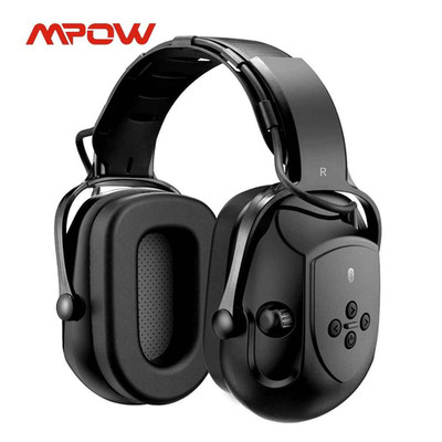 Mpow Bluetooth Ear Protection Earmuffs, Noise Reduction Sound Hearing Protector