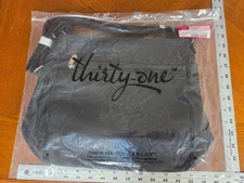 Thirty One Everything Crossbody 002A Black Nylon Bag Purse NWT