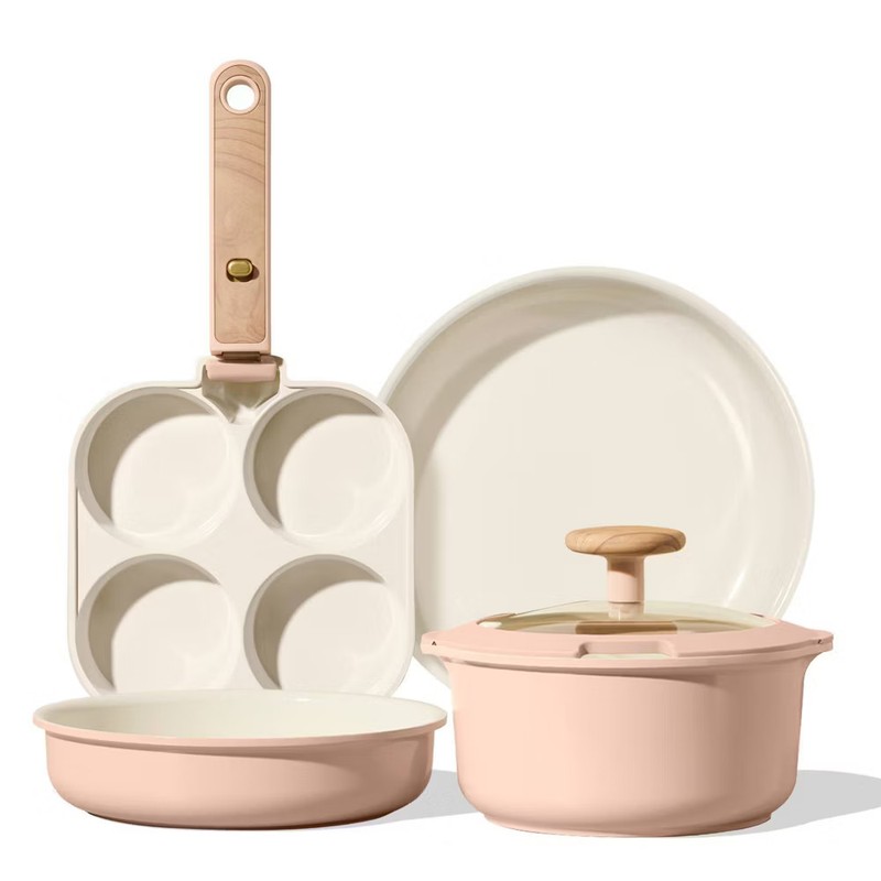 Carote 6pc Ceramic Nonstick Detachable Cookware Set